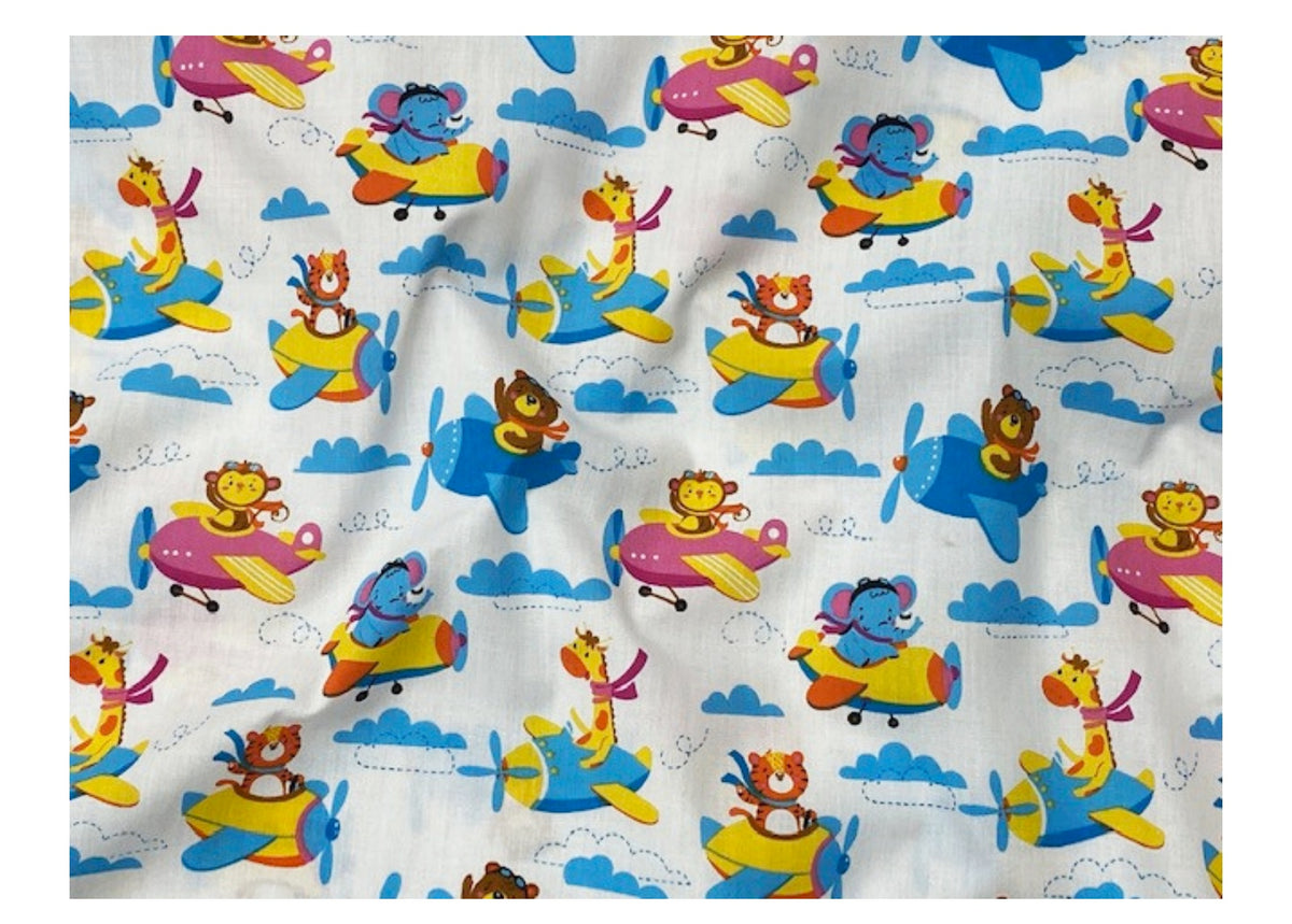 Baby Flying Jets  - Poly/Cotton Print