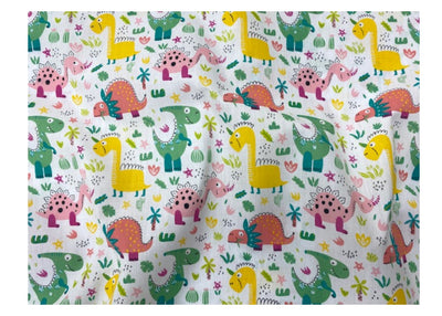 Nursery Dinosaurs - Poly/Cotton Print