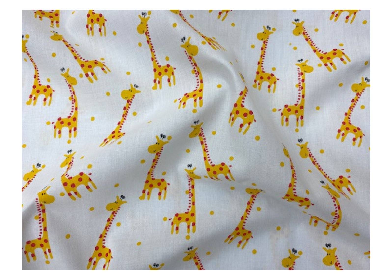 Spotty Giraffe  - Poly/Cotton Print - Cheap Fabrics