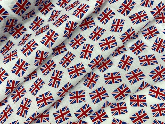 Union Jack Flags - Poly/Cotton Print - Cheap Fabrics