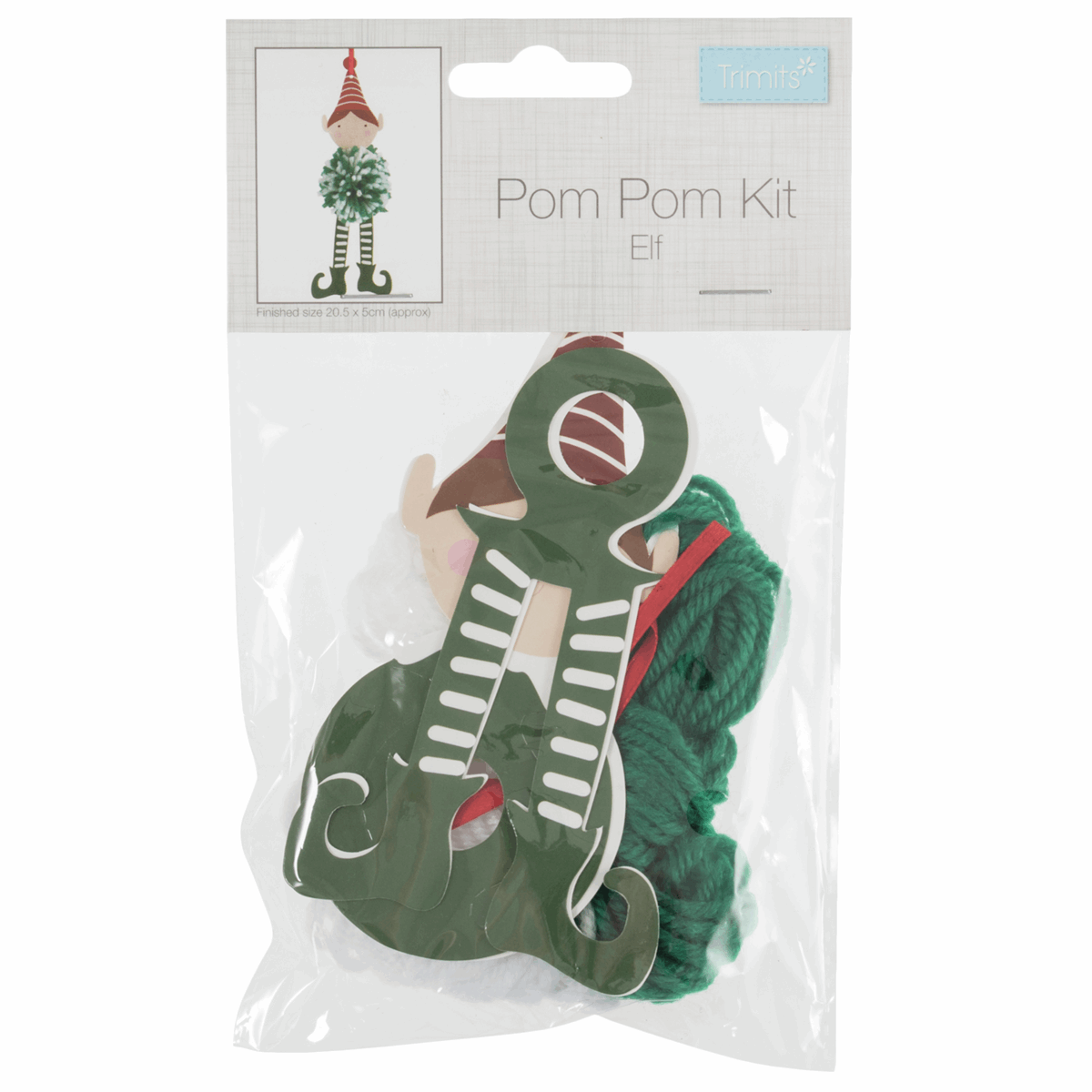 Pom Pom Craft Decoration Kit - Elf