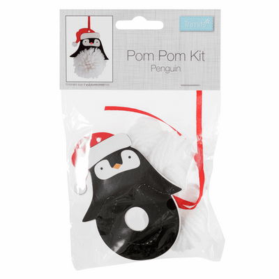 Pom Pom Craft Decoration Kit - Penguin