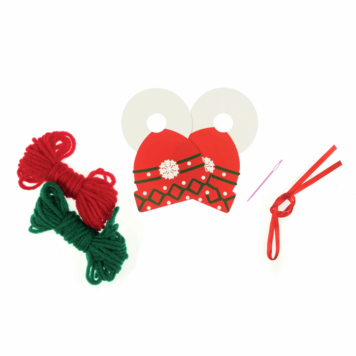 Pom Pom Craft Decoration Kit - Woolly Hat - Cheap Fabrics