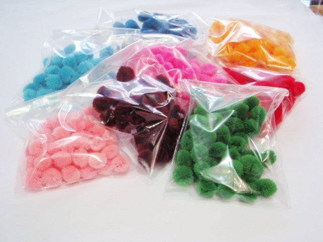 Pom Poms - Craft Budget Packets (Approx 50pcs)