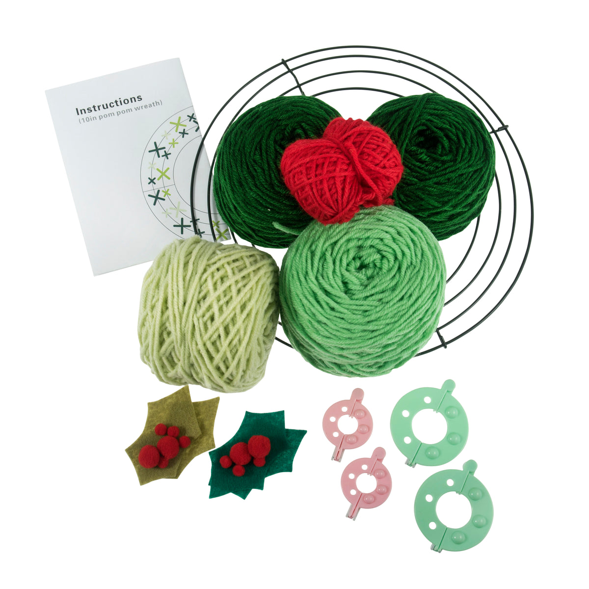 Pom Pom Wreath Kit