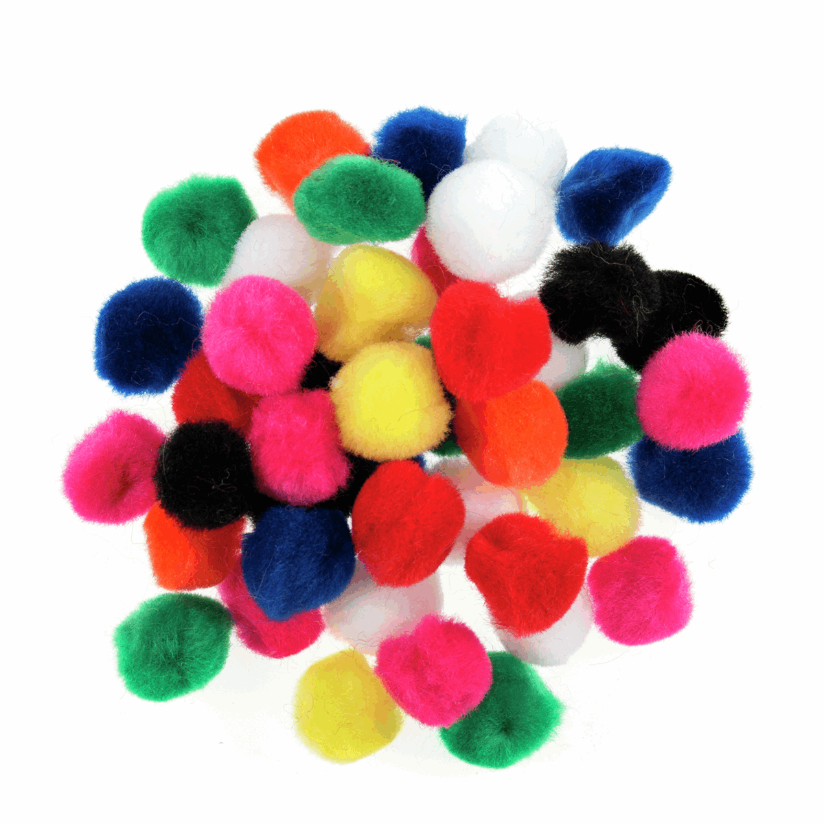 Pom Poms -  Mixed Bag (1.3cm) - Cheap Fabrics