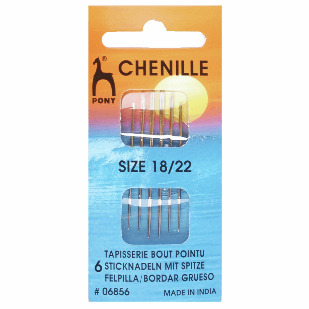 Hand Sewing Needles: Chenille - Gold Eye: Size 18-22
