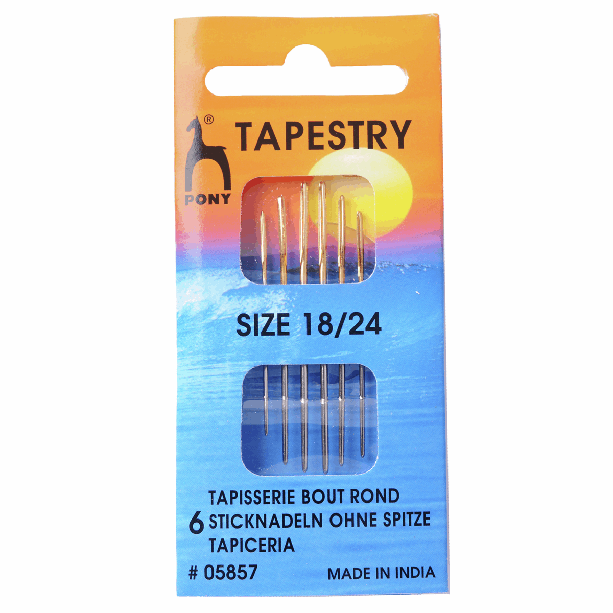 Hand Sewing Needles: Gold Eye - Tapestry Size 18-24