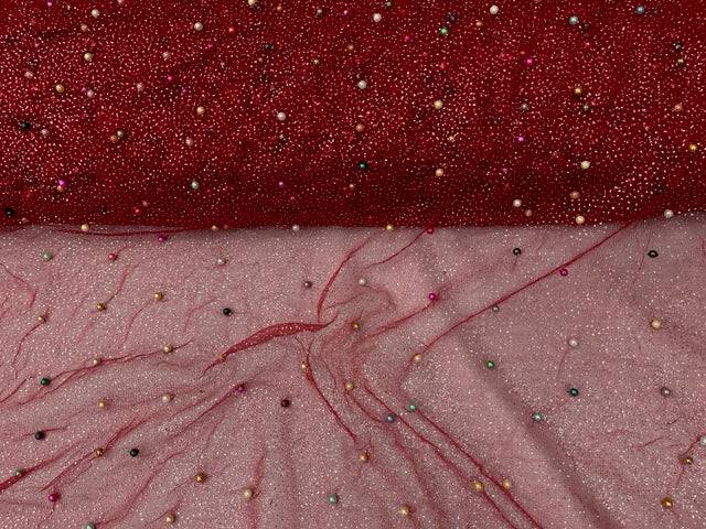 Princess Beaded Glitter Tulle - Cheap Fabrics