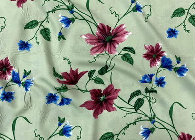 Magnificent Flower  - Clearance Printed Crepe