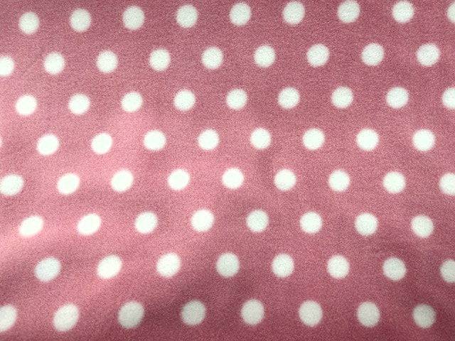 Polka Dots - Fleece Print - Cheap Fabrics
