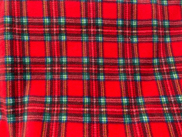 Royal Stewart Tartan - Fleece Print - Cheap Fabrics