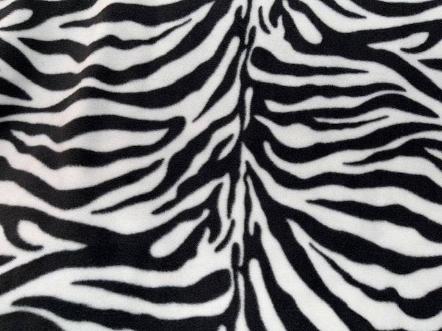 Zebra - Fleece Print - Cheap Fabrics