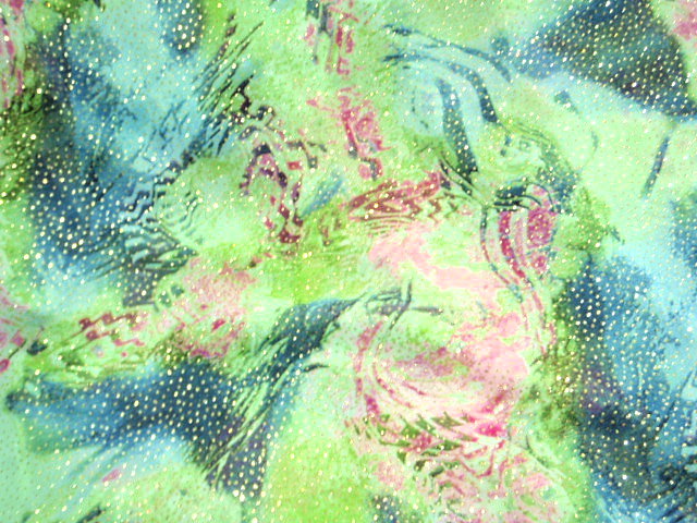 Psychedelic  - Glitter Printed Chiffon