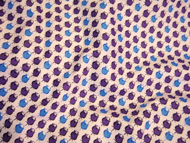 Purple and Blue Tulip - Poly/Cotton Poplin