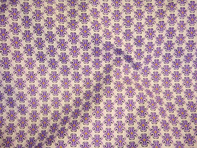 Purple and Lilac - Poly/Cotton Poplin