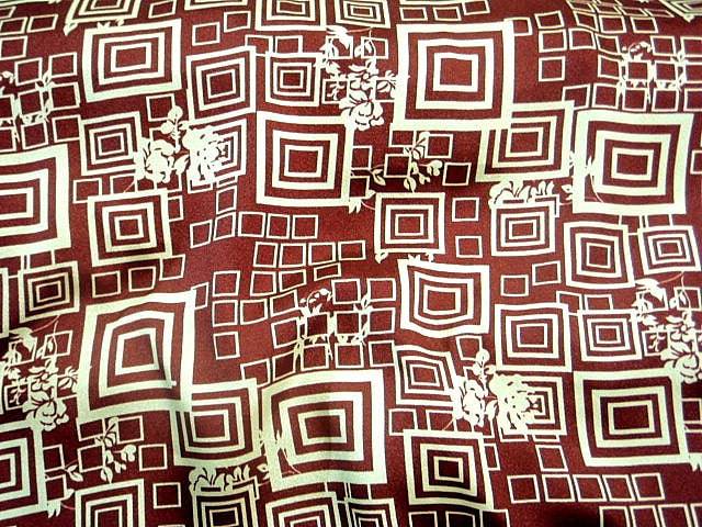 Printed Crepe - Retro Square