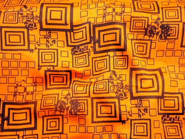 Printed Crepe - Retro Square