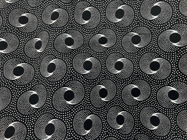 Retro Dots - Clearance Printed Crepe - Cheap Fabrics
