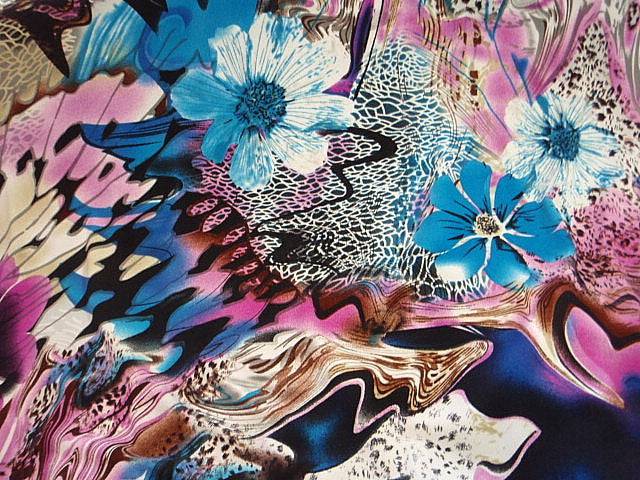 Retro Floral - 2 way Stretch Jersey