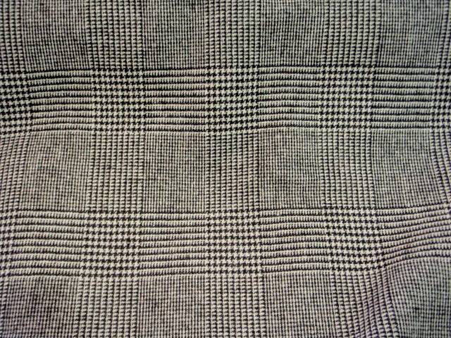 Reversible Check Houndstooth Wool Blend