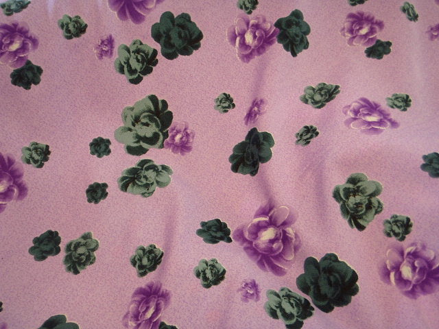 Rose Bloom - Clearance Printed Crepe