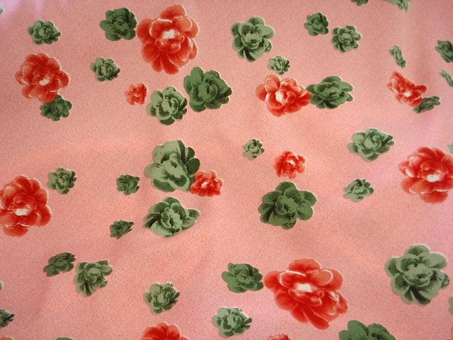 Rose Bloom - Clearance Printed Crepe