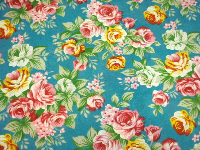 Rose Cluster - Poly/Cotton Print
