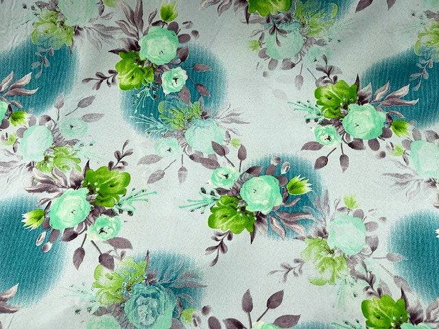 Rose Petal - Clearance Printed Crepe - Cheap Fabrics