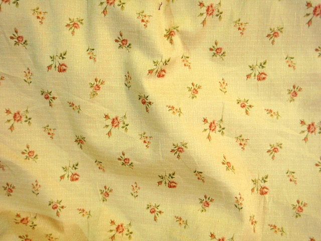 Rose Floral Print - Cotton Dobby