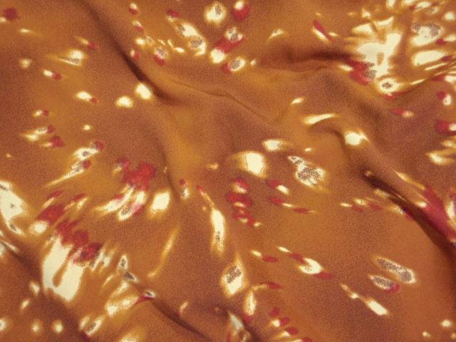 Rust Starburst Koshibo - Printed Crepe