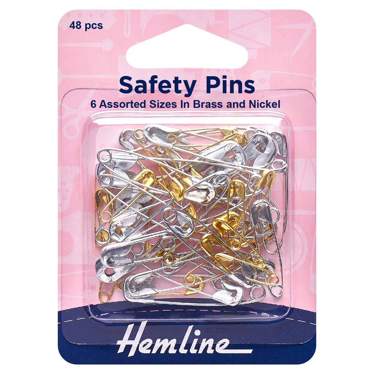Safety Pins: Assorted Value Pack (48 Pieces)