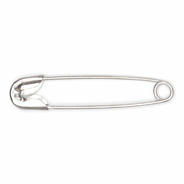 Safety Pins: Value Pack: Nickel (100 Pcs)