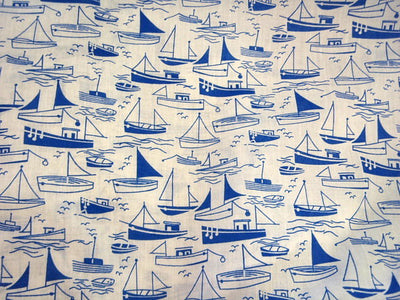 Sailing Boats - Poly/Cotton Print