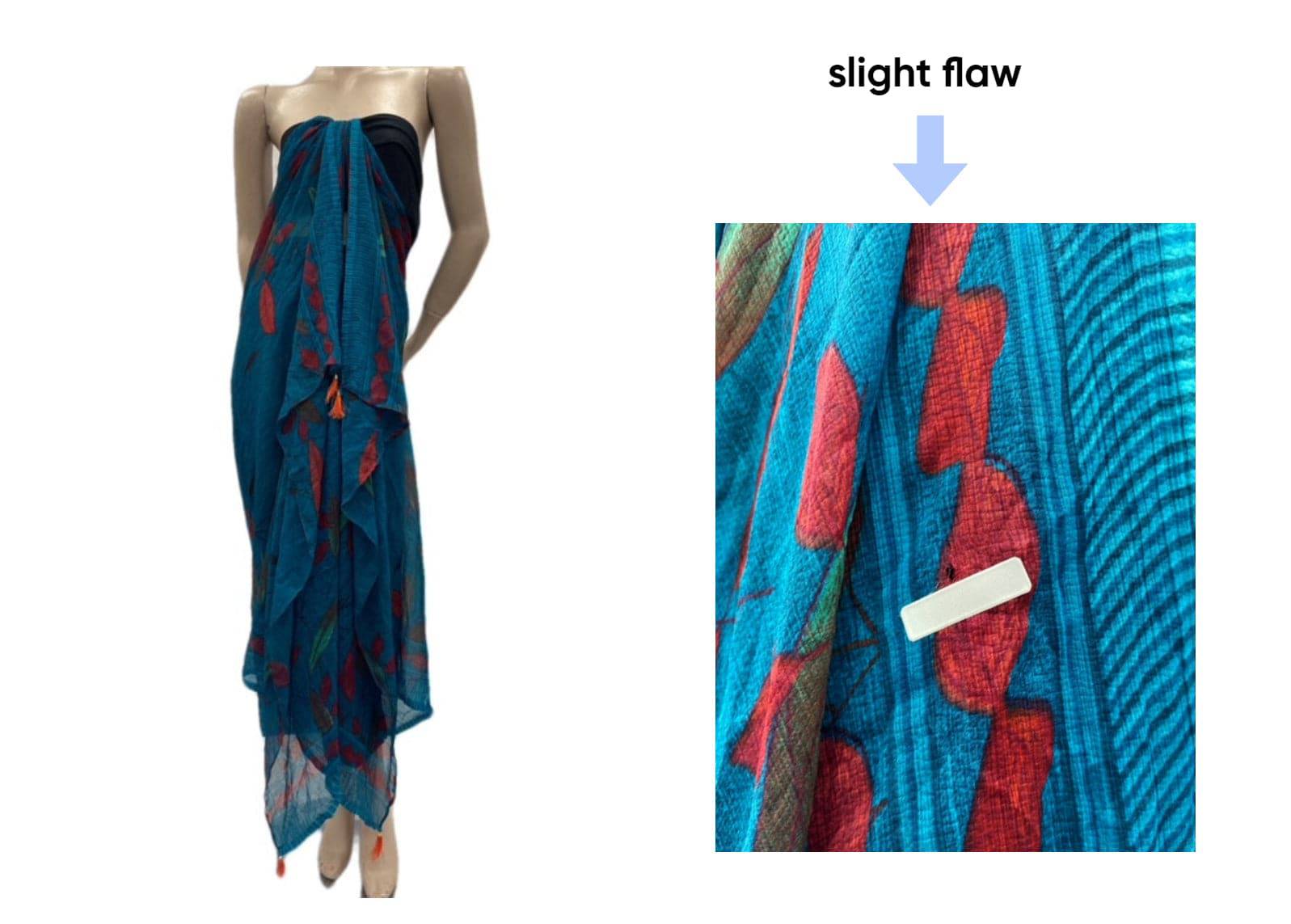 Printed Chiffon Sarong - 07 - Cheap Fabrics