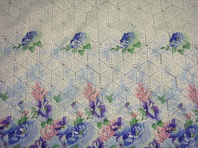 Scalloped Floral Lace - 0.46 Remnant