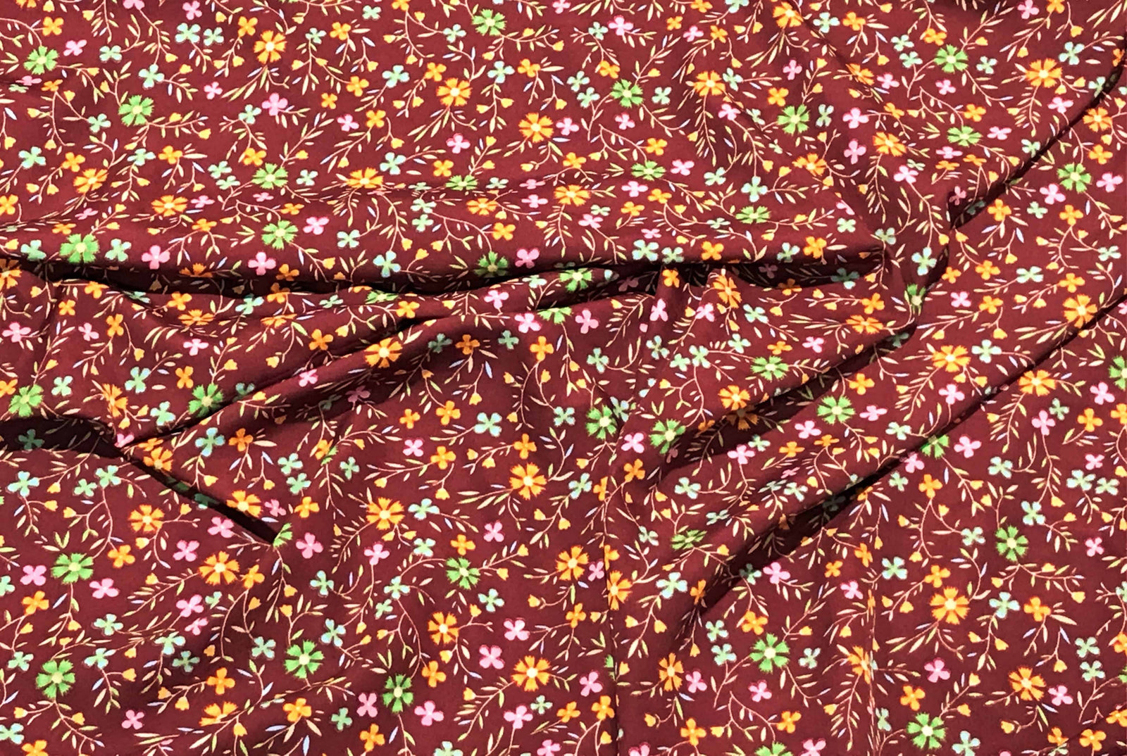 Scattered Floral - Clearance Printed Crepe