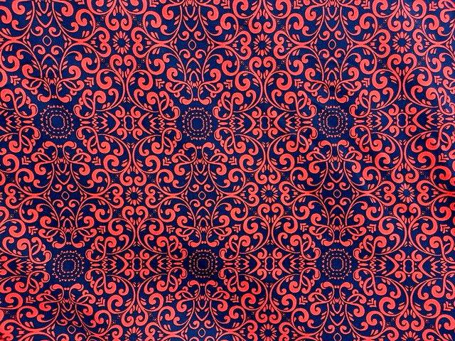 Scroll - Premium Printed Scuba - Cheap Fabrics