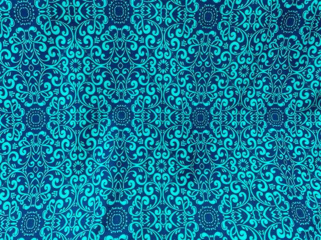 Scroll - Premium Printed Scuba - Cheap Fabrics