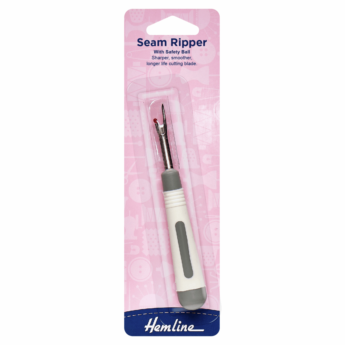 Soft Grip Seam Ripper With Safety Ball