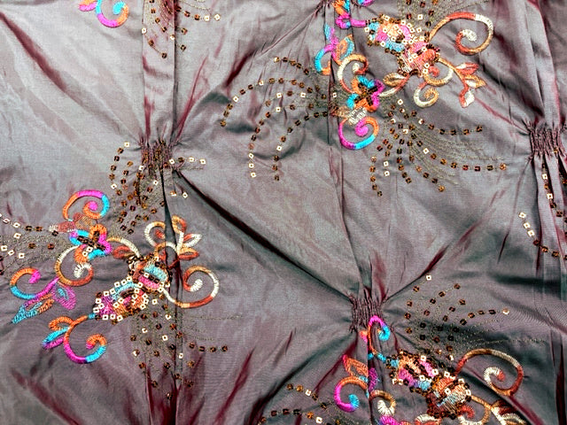 Sequin Embroidered Taffeta