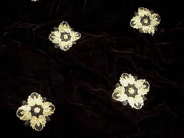 Sequin Embroidered Velvet