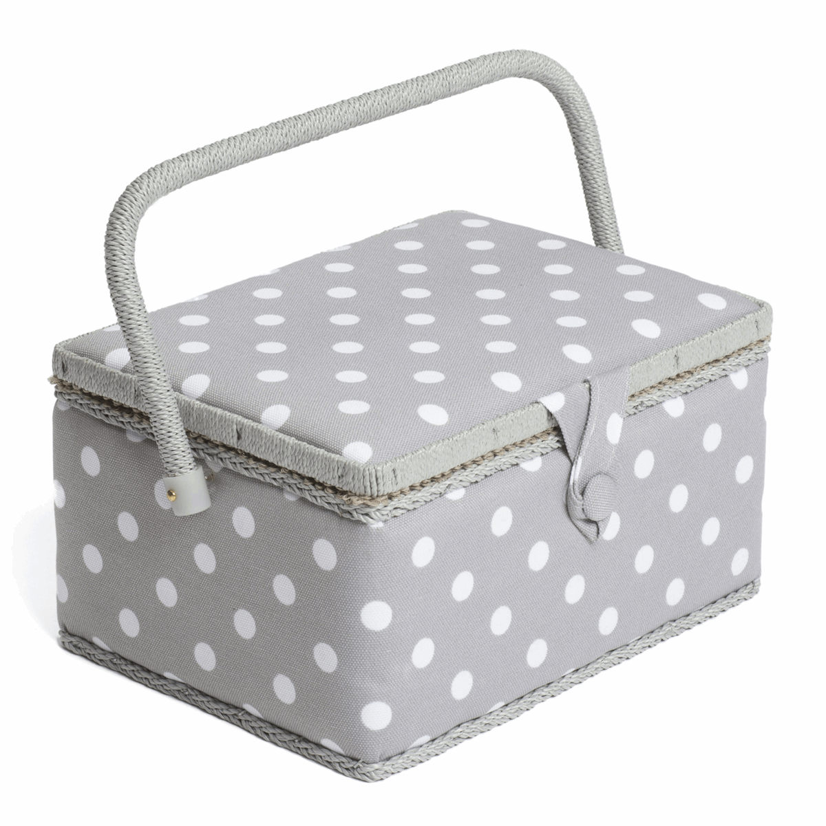 Sewing Box Square - Polka Spot/ Hobby Gift