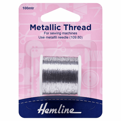 Metallic Thread - 100 Metres (HEMLINE)