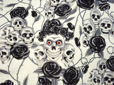 Skulls 'n' Roses Part 2 - Cotton Poplin Patchwork