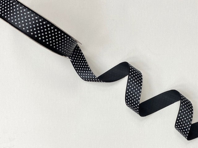 Novelty Satin Ribbon - Small Polka Dots
