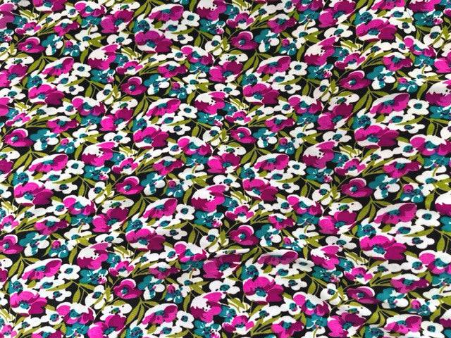 Small Floral Printed Jersey - Cheap Fabrics