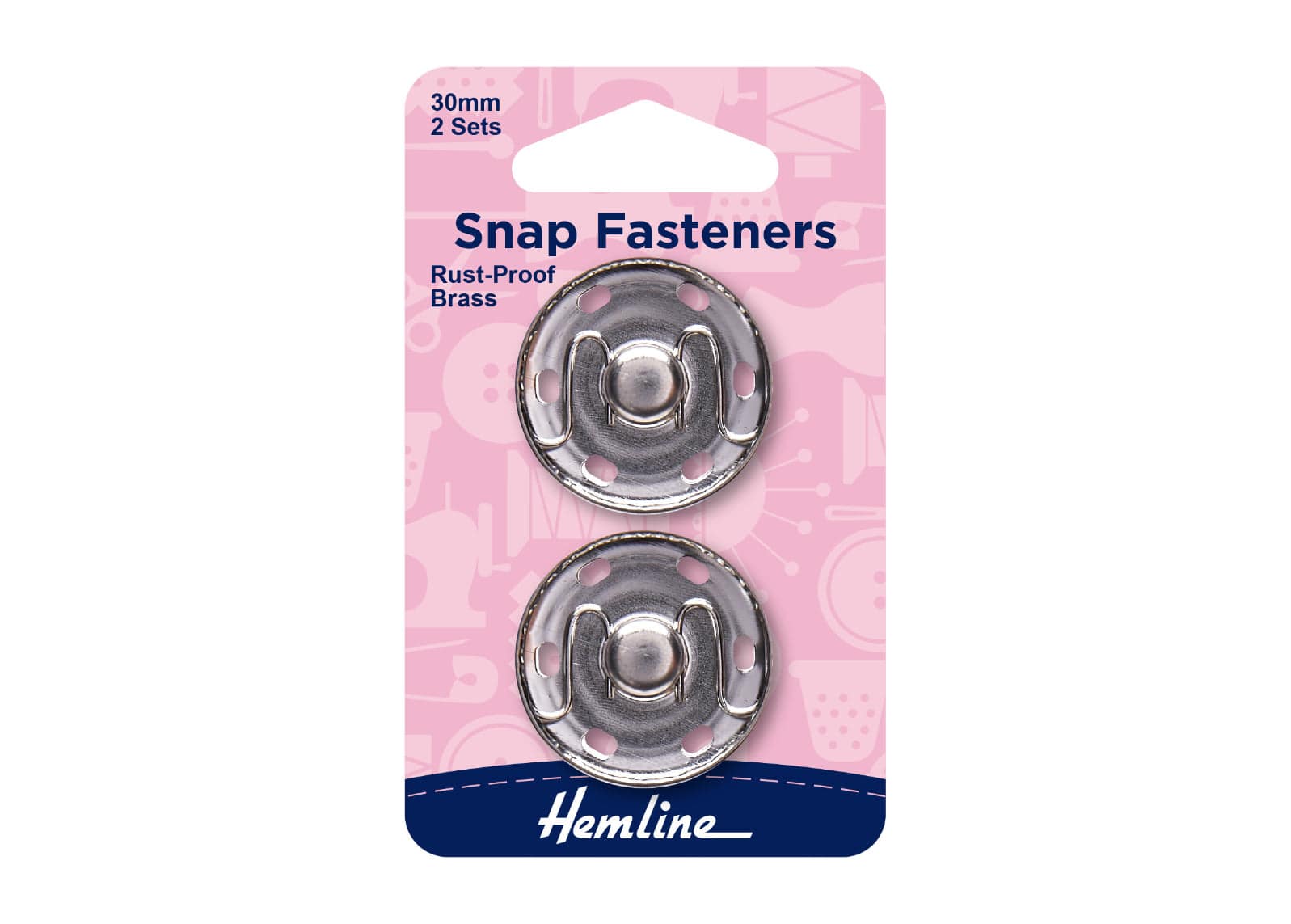 Snap Fasteners - Sew On - Cheap Fabrics