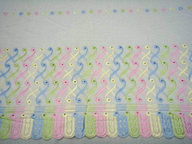 Spiral Multi Thread Double Border -  Embroidery Anglais