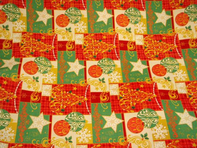 Stars and Baubles - Cotton Poplin Patchwork